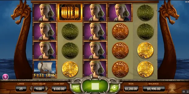 Vikings Go Wild - slot machine with wild symbol